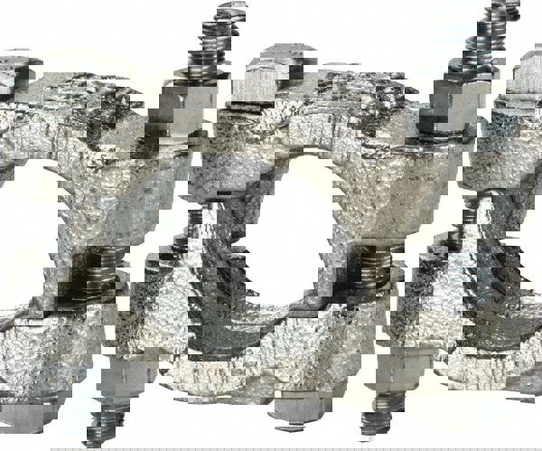 Double Bolt Clamp: Plated Iron